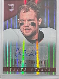 2014 Panini Prestige Extra Points Chris Borland Red Parallel Autographed Rookie Card #220