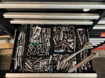 Drawer Full Of Sockets & Two Ratchets