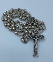 Magnificent & Large Sterling Silver Rosary Beads