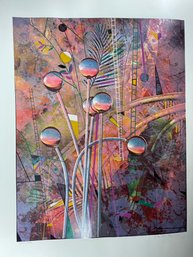 YANKEL GINZBURG Signed Serigraph ' Twilight  '  Abstract Pop , Artist Proof