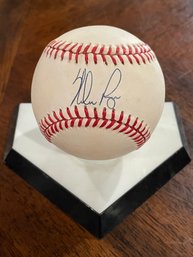Official American League Rawlings Baseball Signed By Nolan Ryan