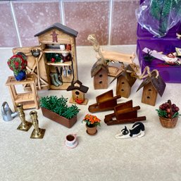 Lot Of Miniatures With A Potting Shed Theme