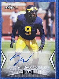 2018 Leaf Draft Mike McCray Autographed Rookie Card #BA-MM1