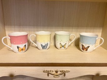 Lenox Butterfly Meadow Tea Cups, 4