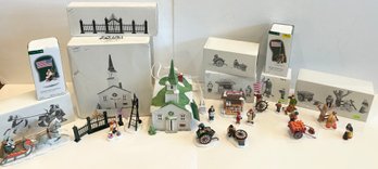 Lot Of Department 56 Village Items (Lot 2) BOXES INCLUDED