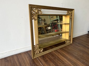 Vintage Turner Mirrored Back Display Shelf