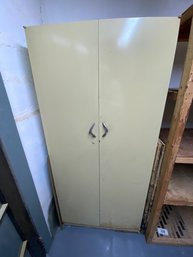 Metal 2 Door Cabinet With 4 Shelves