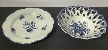 Antique Blue & White Dishes.