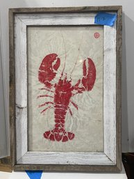 Original Art: Lobster From Nantucket, Framed