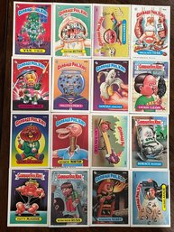 1986 Garbage Pail Kids Sticker Card Lot  All 16 Cards In Picture Are Included In This Lot.  Excel. Cond. Cards