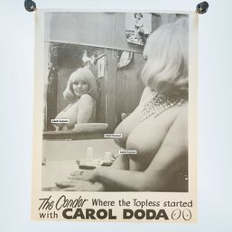 Vintage Carol Doda At He Condor Pin Up Poster