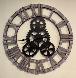 Gear Inspired Wall Clock