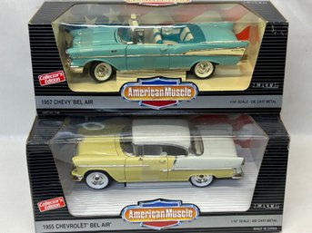 A Pair Of ERTL New In Box Chevy Bel Airs