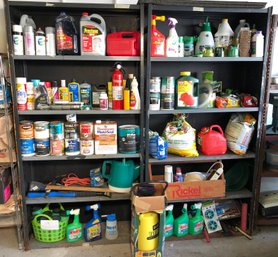 HUGE Lot Of Cleaning Supplies, Chemicals, Paints & MORE ! - Would Be HUNDREDS Of Dollars To Replace This Lot !