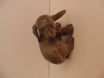 Royal Copenhagen Figure Of Dog Chasing Its Tail