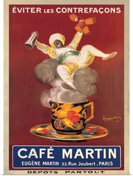 Cafe Martin Oversized French Poster