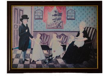 HISTORICAL PRINT OF THE ORIGINAL OIL ON CANVAS 'SARGENT FAMILY'