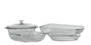 ASSORTED ANCHOR HOCKING GLASS BAKEWARE