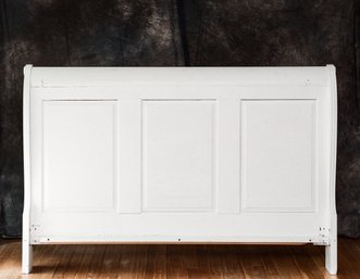 SLEIGH BED QUEEN SIZE HEADBOARD PAINTED WHITE