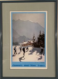 Vintage Chamonix Mont-Blanc France Print