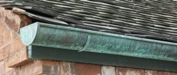 Approx 140' Of Well Aged  Copper Gutters With A Great Weathered Patina