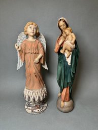 A Pair Of Religious Statues