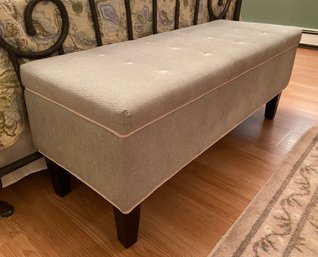 Storage And Seating In One - Cloth Bench With Storage