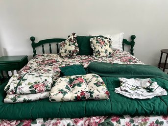 Generous Floral Design Linen Lot