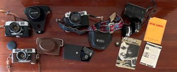 Impressive Estate Film Camera Collection Including A Konica Auto S2, Ricoh 35 L, Yashica Electro 35 & More