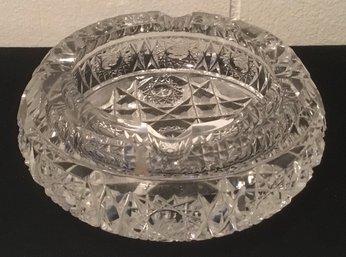 Antique Crystal Cut Ashtray