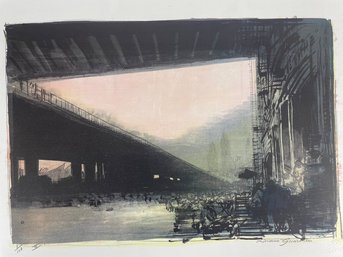 Luciano Guarnieri  Lithograph 3/100  - Large - 20'x 28'' Inches - New York