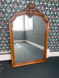 Burl Chippendale Mirror - Vertical Wood Mirror