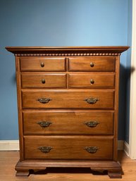 A Conant Ball Solid Maple Seven Drawer Dresser
