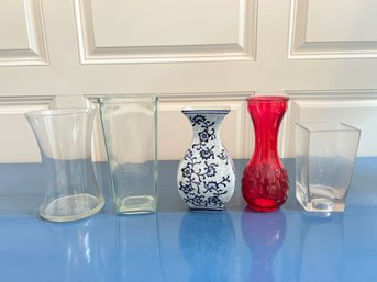 Collection Of Glass Vases (5)