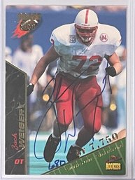 1995 Signature Rookies Draft Zach Weigert Autographed Rookie Card #73       Numbered 680/7750