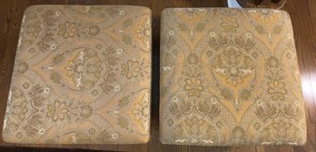 Upholstered Ottoman Pair