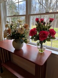 Two Faux Floral Arrangements