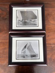 Two Sail Boat Hand Printed Photographs