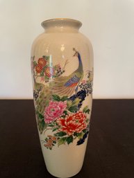 Porcelain Peacock Vase