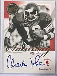 2008 Press Pass Authentics Charles White Autographed Card #SS-CW