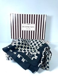 Vintage Oscar Delarenta Silk Scarf In Henri Bendel Box