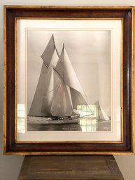 Lillian August Framed Trowbridge Sailing Print Of Meteor 1909   (W2)