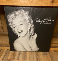 Large Marilyn Monroe Canvas 23x23 I Wanna Be Loved By You