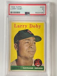 1958 Topps Larry Doby Card #424     PSA 5