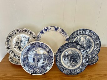 Vintage Blue & White Plates