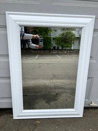 White Wooden Framed Mirror