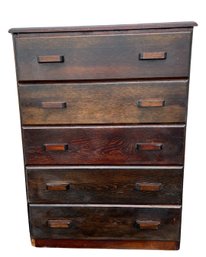 Handmade Rustic Wooden Dresser - Small Five Drawers