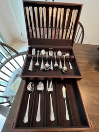 Stainless Steel Service Flatware For 12, Reed And Barton