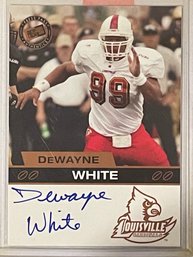 2003 Press Pass Authentics DeWayne White Autographed Card