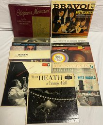Collection Of Jazz Vinyl Records Including Chet Baker And Ted Heath